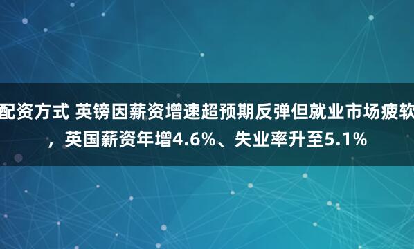 配资方式 英镑因薪资增速超预期反弹但就业市场疲软，英国薪资年增4.6%、失业率升至5.1%