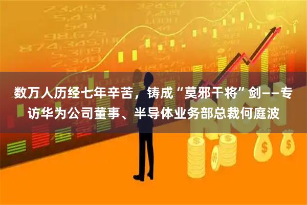 数万人历经七年辛苦,铸成“莫邪干将”剑——专访华为公司董事、半导体业务部总裁何庭波
